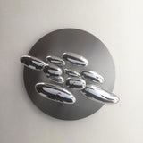 Modern Mercury Pebble LED Ceiling Lamp Sculptural Chrome Flush Mount Light Fixture
