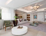 Modern Mercury Pebble LED Ceiling Lamp Sculptural Chrome Flush Mount Light Fixture