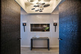 Modern Mercury Pebble LED Ceiling Lamp Sculptural Chrome Flush Mount Light Fixture