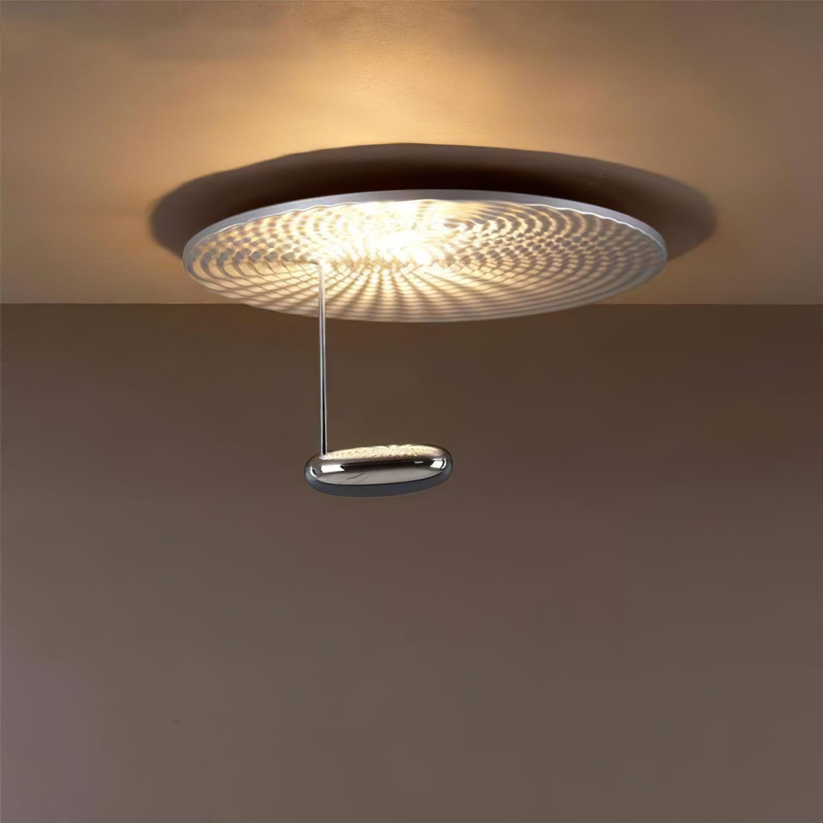 Modern Mercury Chrome Bio-morphic LED Ceiling Light for Contemporary Living Spaces