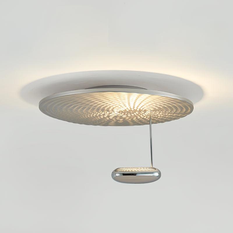 Modern Mercury Chrome Bio-morphic LED Ceiling Light for Contemporary Living Spaces