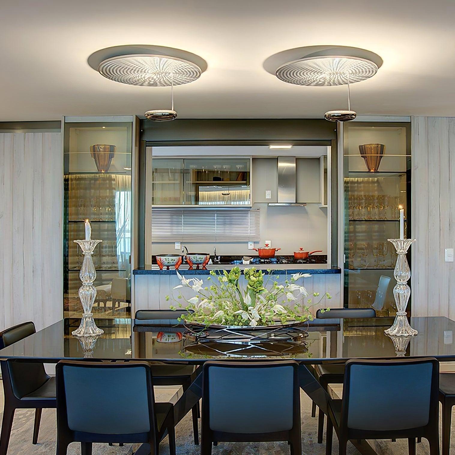 Modern Mercury Chrome Bio-morphic LED Ceiling Light for Contemporary Living Spaces