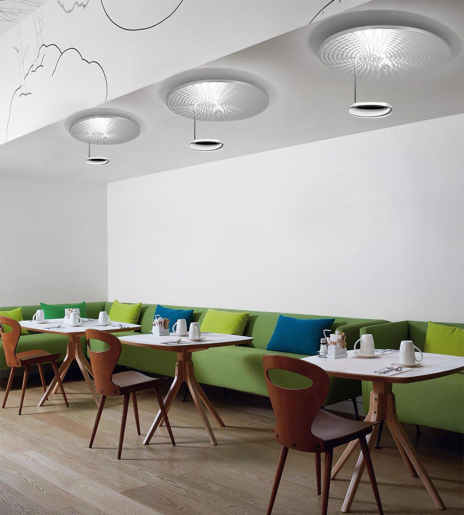 Modern Mercury Chrome Bio-morphic LED Ceiling Light for Contemporary Living Spaces