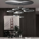 Modern Mercury Pebble LED Ceiling Lamp Sculptural Chrome Flush Mount Light Fixture