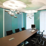 Modern Mercury Pebble LED Ceiling Lamp Sculptural Chrome Flush Mount Light Fixture