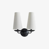 elegant-mid-century-brass-wall-sconce-with-conical-fabric-shade-for-bedroom-and-hallway