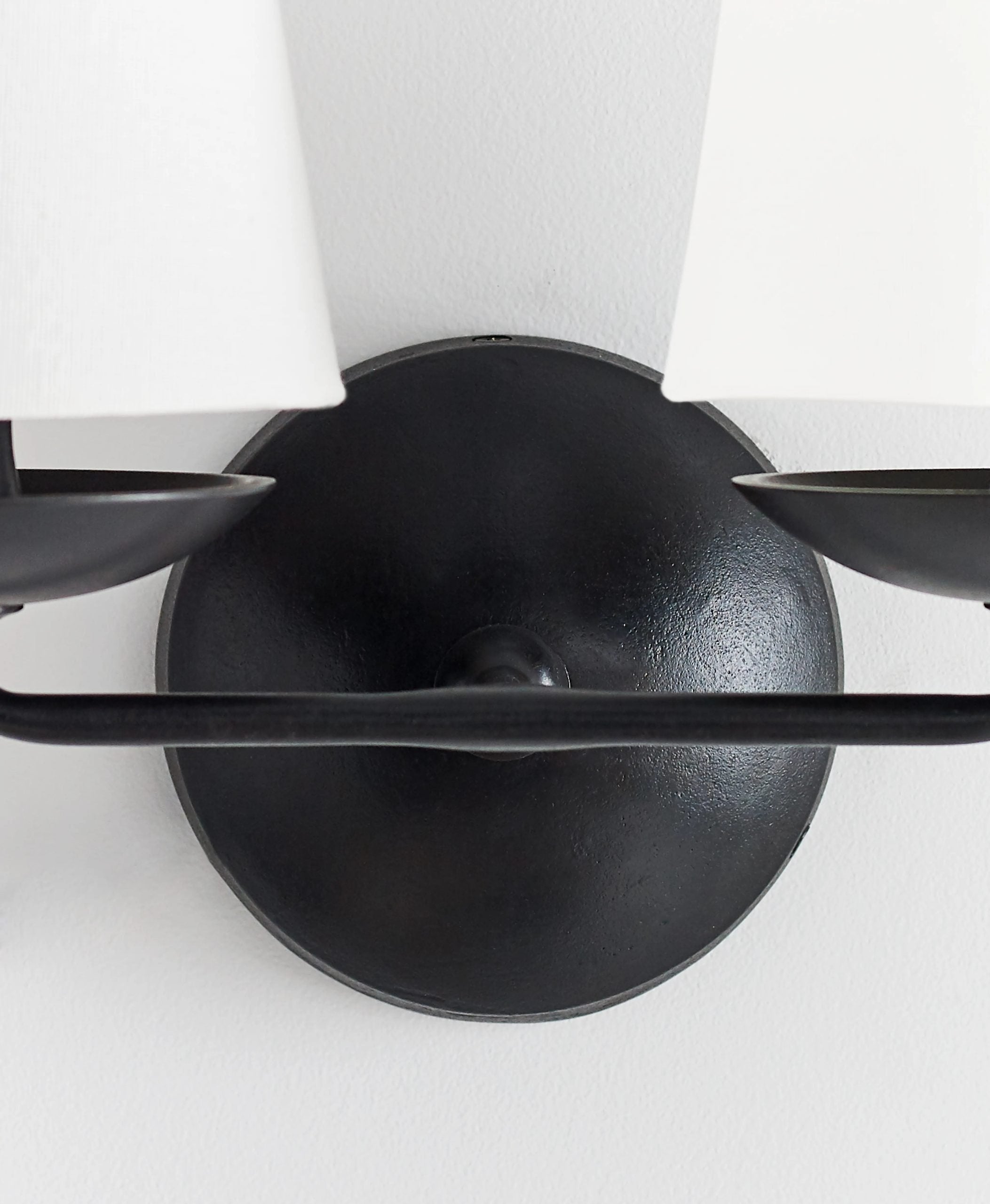 elegant-mid-century-brass-wall-sconce-with-conical-fabric-shade-for-bedroom-and-hallway