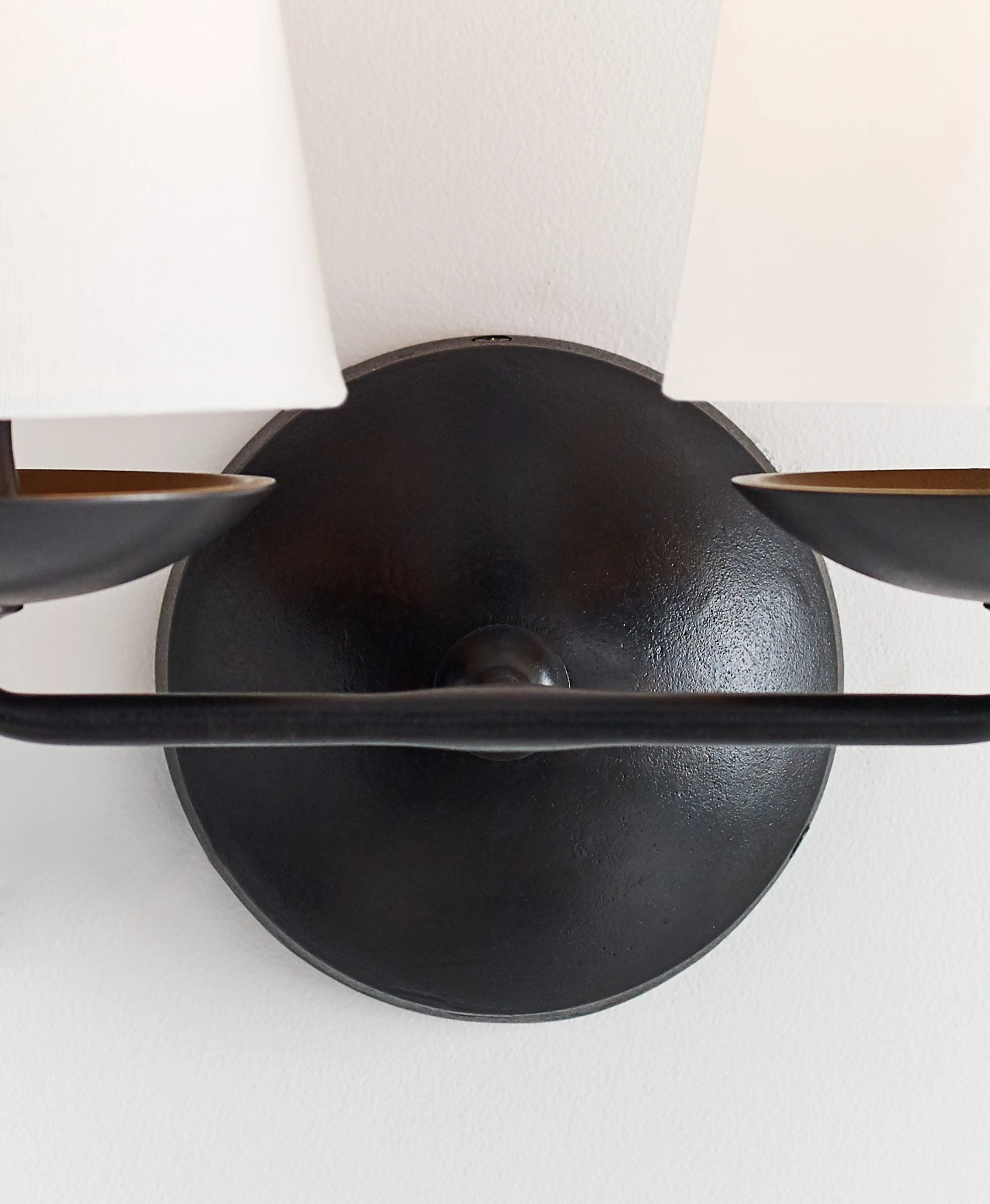 elegant-mid-century-brass-wall-sconce-with-conical-fabric-shade-for-bedroom-and-hallway