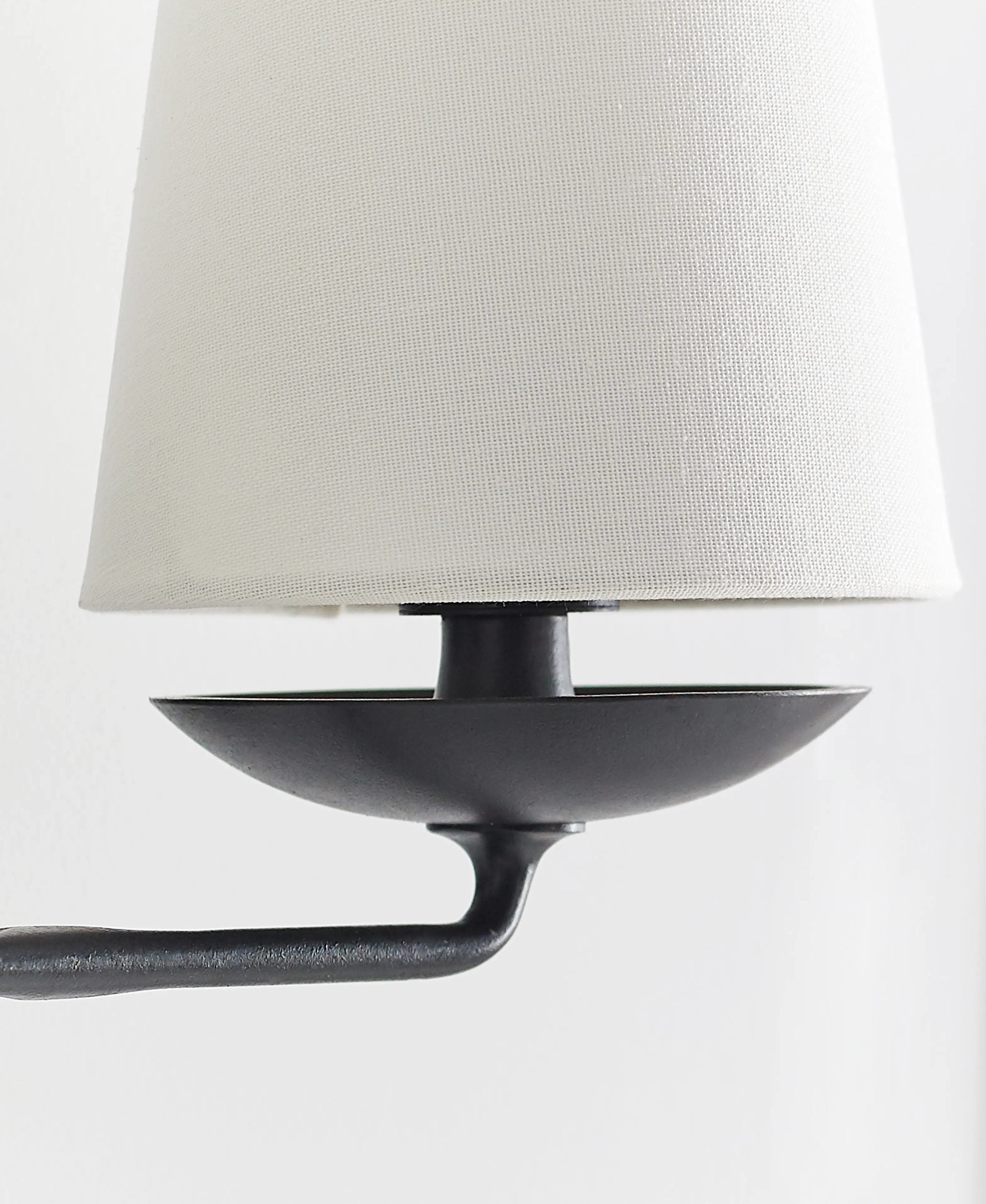 elegant-mid-century-brass-wall-sconce-with-conical-fabric-shade-for-bedroom-and-hallway