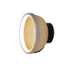 modern-perforated-mesh-led-wall-sconce-and-yellow-ceiling-flush-mount-light-for-indoor-use