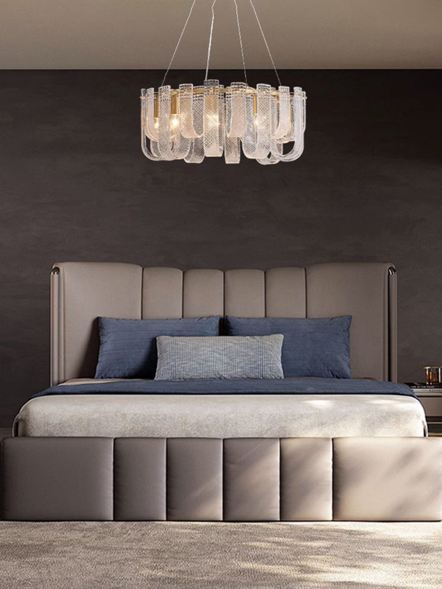 modern-brass-mesh-glass-chandelier-elegant-hand-blown-hanging-pendant-light-fixture