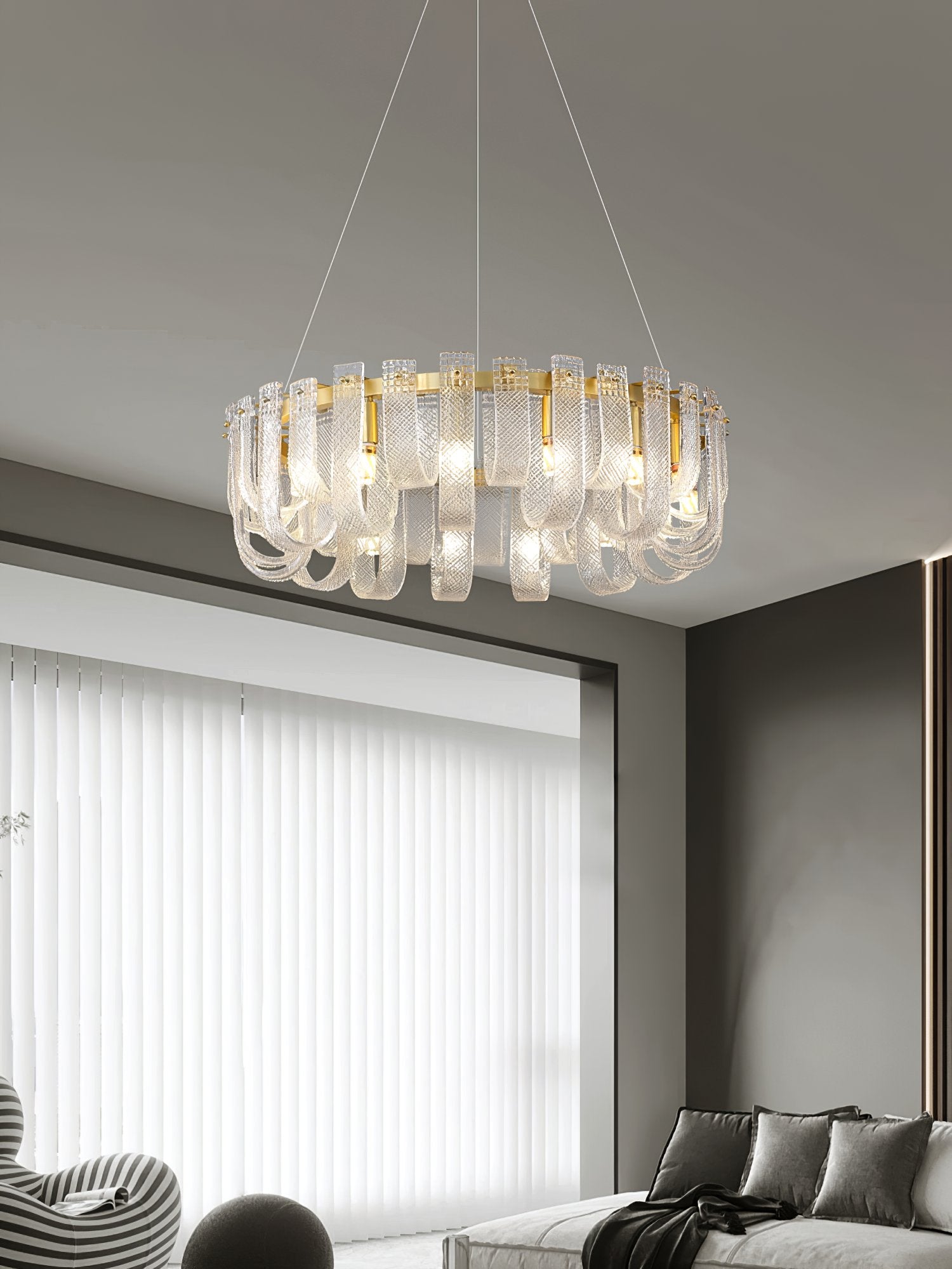 modern-brass-mesh-glass-chandelier-elegant-hand-blown-hanging-pendant-light-fixture