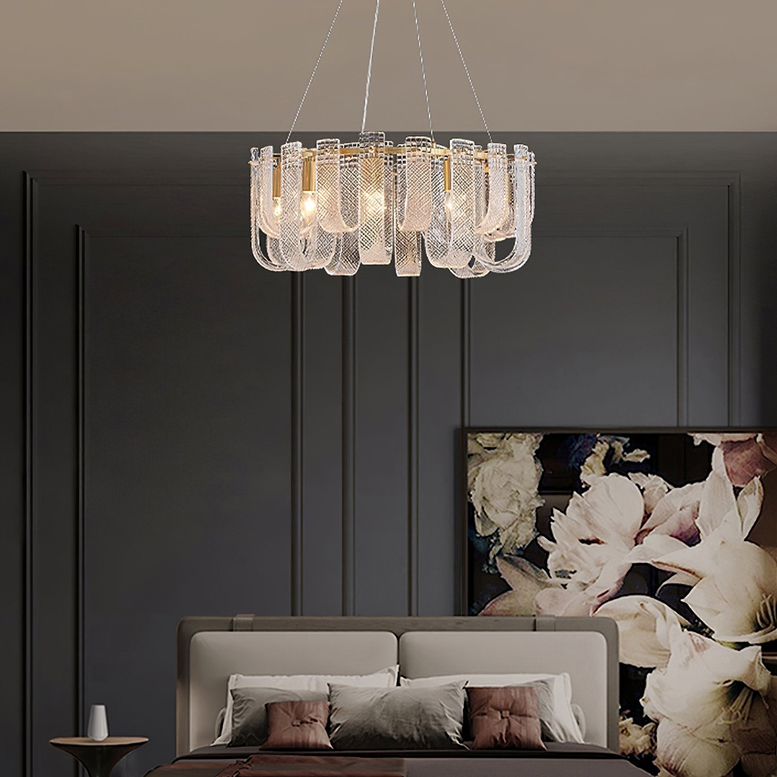 modern-brass-mesh-glass-chandelier-elegant-hand-blown-hanging-pendant-light-fixture