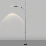 Modern Linear Chrome Metal Floor Lamp Graceful LED Standing Light