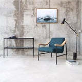Modern Metro Torchiere Metal Floor Lamp with Marble Base and Minimalist Scandinavian Design