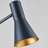 Modern Metro Torchiere Metal Floor Lamp with Marble Base and Minimalist Scandinavian Design