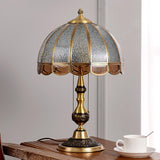 Modern Brass Gold Task Table Lamp with Matte Glass Globe for Luxury Office and Bedroom