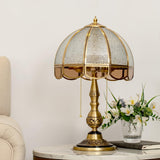 Modern Brass Gold Task Table Lamp with Matte Glass Globe for Luxury Office and Bedroom