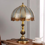 Modern Brass Gold Task Table Lamp with Matte Glass Globe for Luxury Office and Bedroom