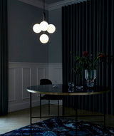 Modern Glass Sphere Pendant Light Nordic Mouth Blown Hanging Lamp for Dining Room and Kitchen
