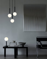 Luminae Glass Sphere Pendant Light Modern Nordic Hanging Lamp for Kitchen and Dining Room