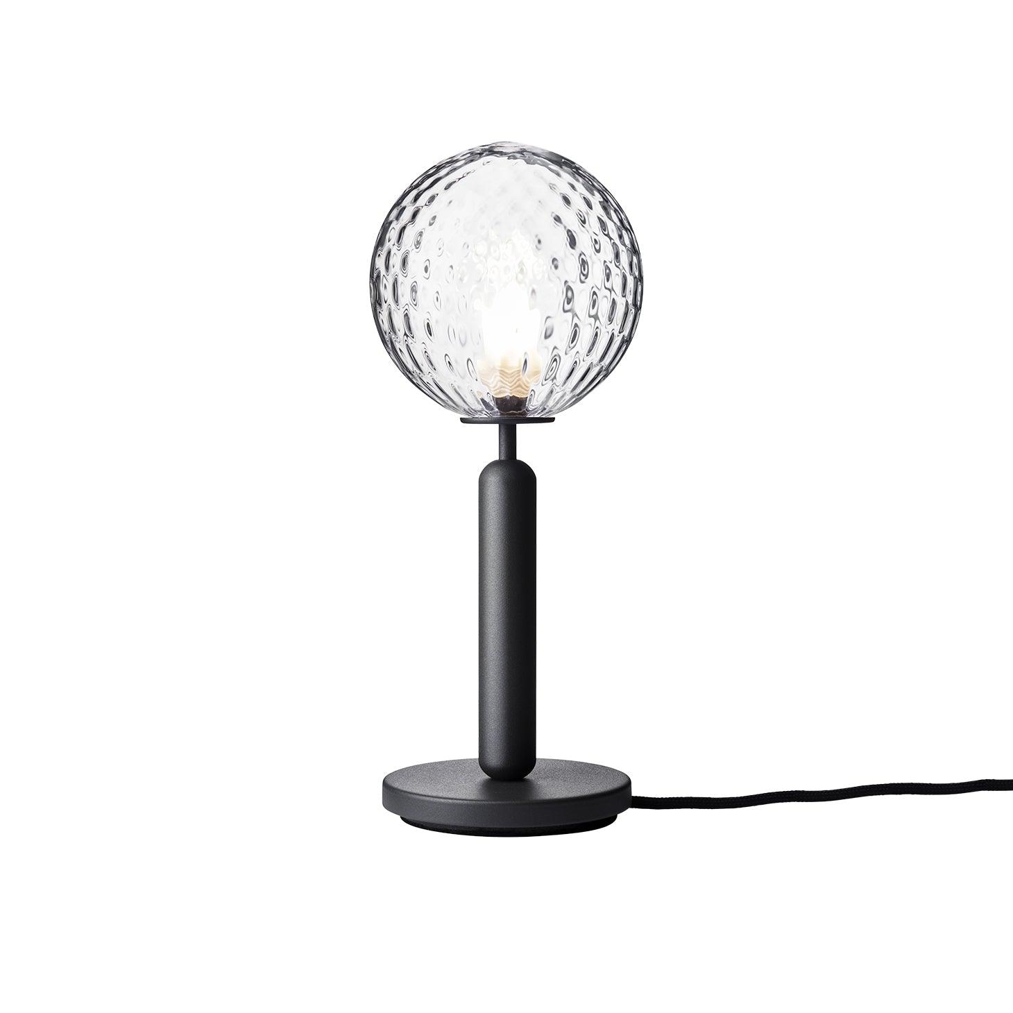 Scandinavian Hand Blown Glass Table Lamp Minimalist Elegant Desk Light for Home Decor