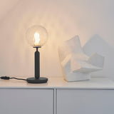 Scandinavian Hand Blown Glass Table Lamp Minimalist Elegant Desk Light for Home Decor
