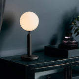 Scandinavian Hand Blown Glass Table Lamp Minimalist Elegant Desk Light for Home Decor