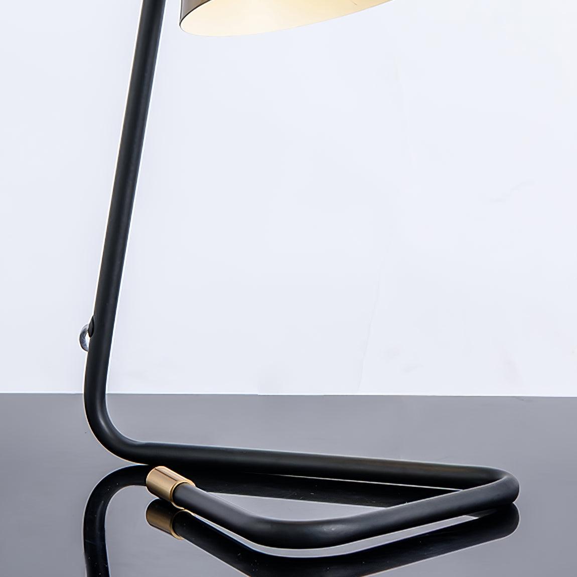 Mid Century Modern Adjustable Task Table Lamp with Cone Shade for Bedside and Office