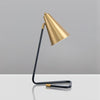 Mid Century Modern Adjustable Task Table Lamp with Cone Shade for Bedside and Office