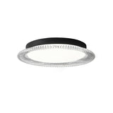 Modern Minimalist Round LED Ceiling Light Aluminum Flush Mount Fixture with Acrylic Diffuser