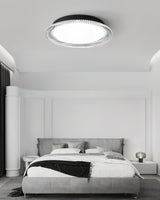 Modern Minimalist Round LED Ceiling Light Aluminum Flush Mount Fixture with Acrylic Diffuser