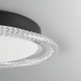 Modern Minimalist Round LED Ceiling Light Aluminum Flush Mount Fixture with Acrylic Diffuser