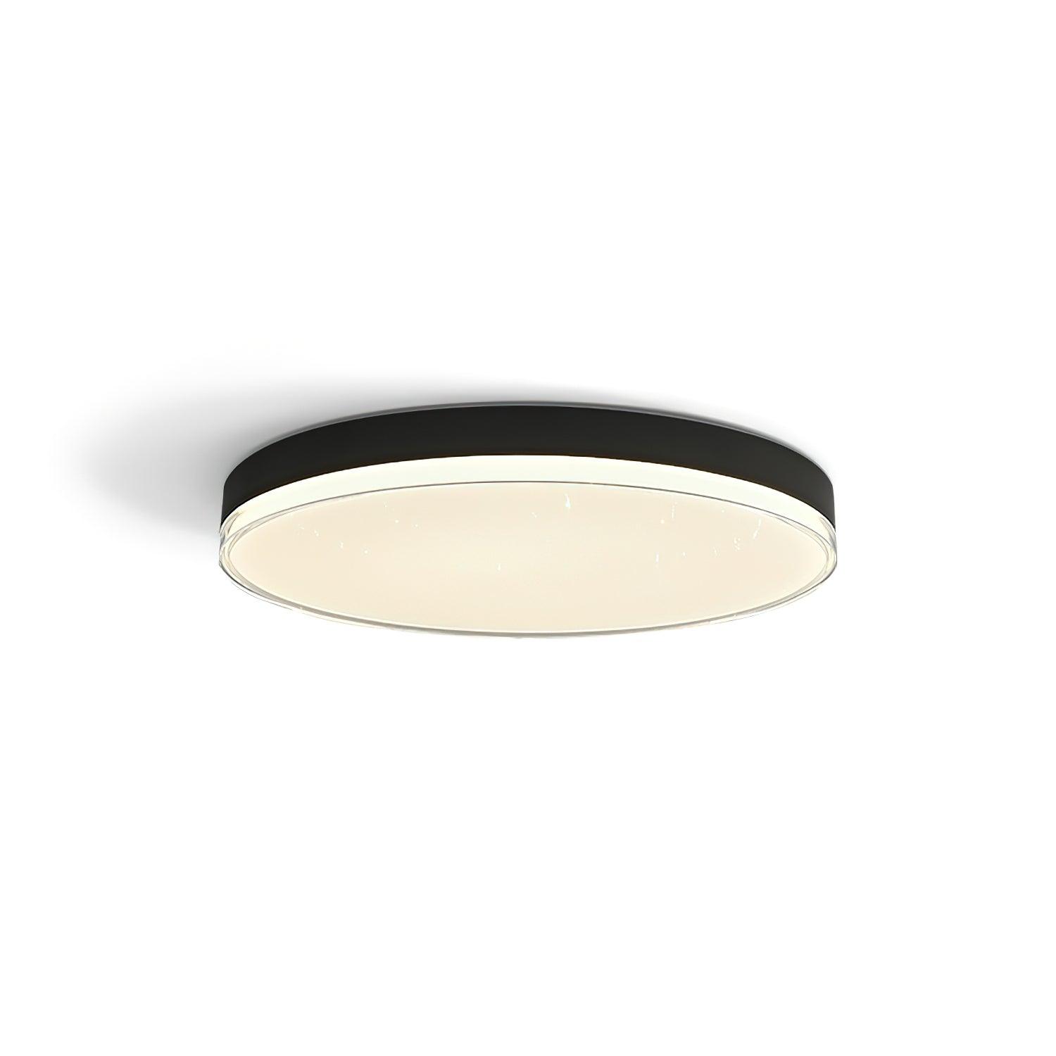 Modern Minimalist Flush Mount LED Ceiling Light Round Aluminum Fixture for Living Room Bedroom