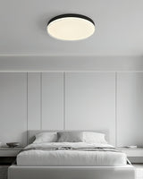 Modern Minimalist Flush Mount LED Ceiling Light Round Aluminum Fixture for Living Room Bedroom