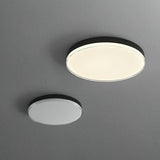 Modern Minimalist Flush Mount LED Ceiling Light Round Aluminum Fixture for Living Room Bedroom