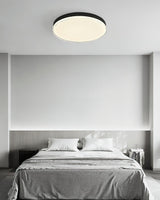 Modern Minimalist Flush Mount LED Ceiling Light Round Aluminum Fixture for Living Room Bedroom