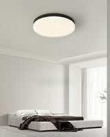Modern Minimalist Flush Mount LED Ceiling Light Round Aluminum Fixture for Living Room Bedroom