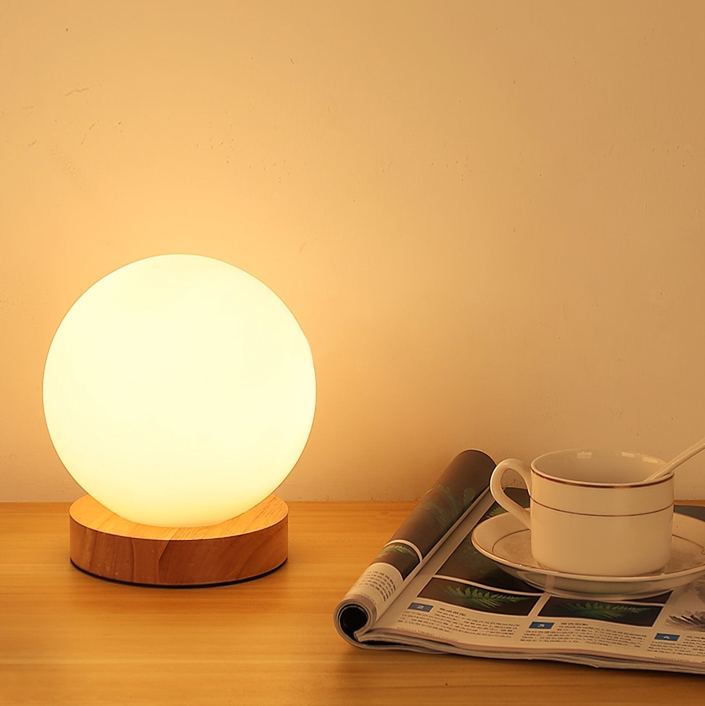minimalist-mini-moon-wooden-desk-lamp-with-white-glass-globe-shade-for-bedside