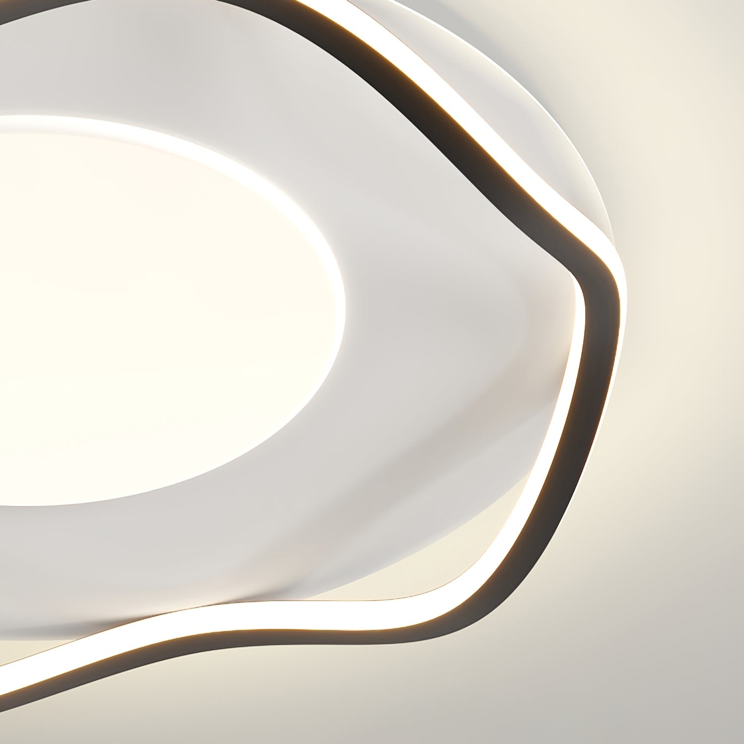 Modern LED Cloud Shape Flush Mount Ceiling Light for Bedroom and Study Room