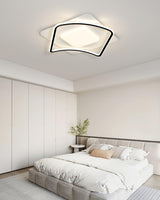 Scandinavian Style Minimalist Geometric LED Flush Mount Ceiling Light for Modern Home Decor