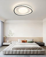 Scandinavian Style Minimalist Geometric LED Flush Mount Ceiling Light for Modern Home Decor
