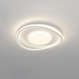 Scandinavian Style Minimalist Geometric LED Flush Mount Ceiling Light for Modern Home Decor