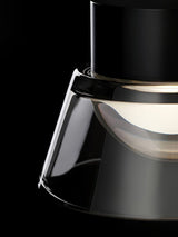modern-linear-led-island-chandelier-with-conical-glass-shades-and-acrylic-lens-for-dining-room