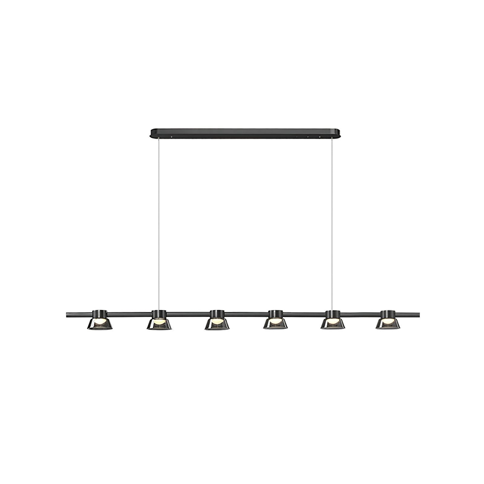 modern-linear-led-island-chandelier-with-conical-glass-shades-and-acrylic-lens-for-dining-room