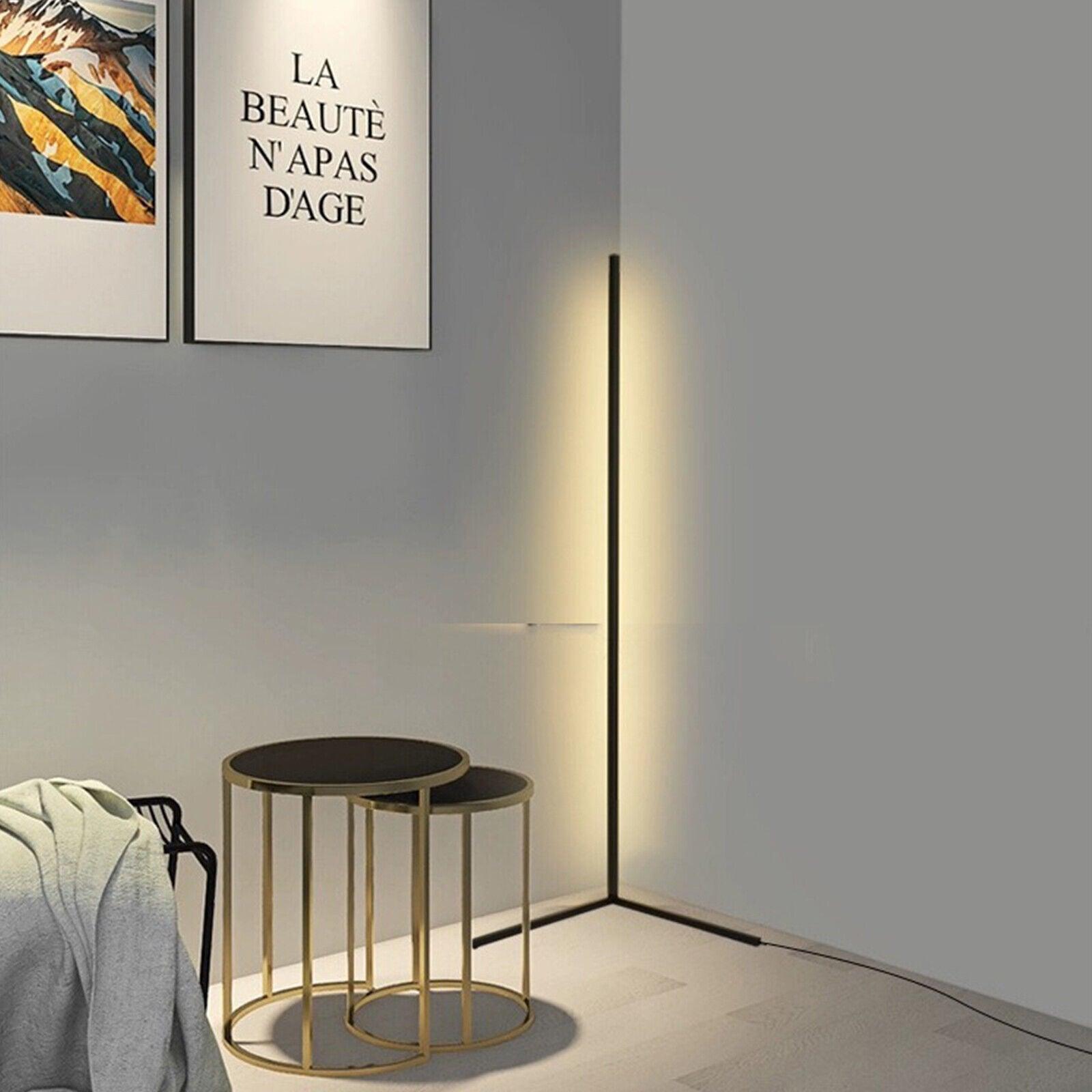 Minimalist Modern LED Floor Lamp Vertical Uplight for Contemporary Living Spaces