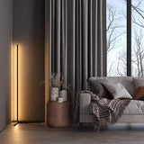 Minimalist Modern LED Floor Lamp Vertical Uplight for Contemporary Living Spaces