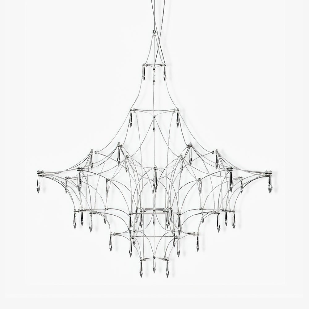 Mira Modern Crystal Flush Mount Ceiling Chandelier Luxury LED Starry Sky Light