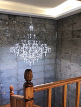Mira Modern Crystal Flush Mount Ceiling Chandelier Luxury LED Starry Sky Light