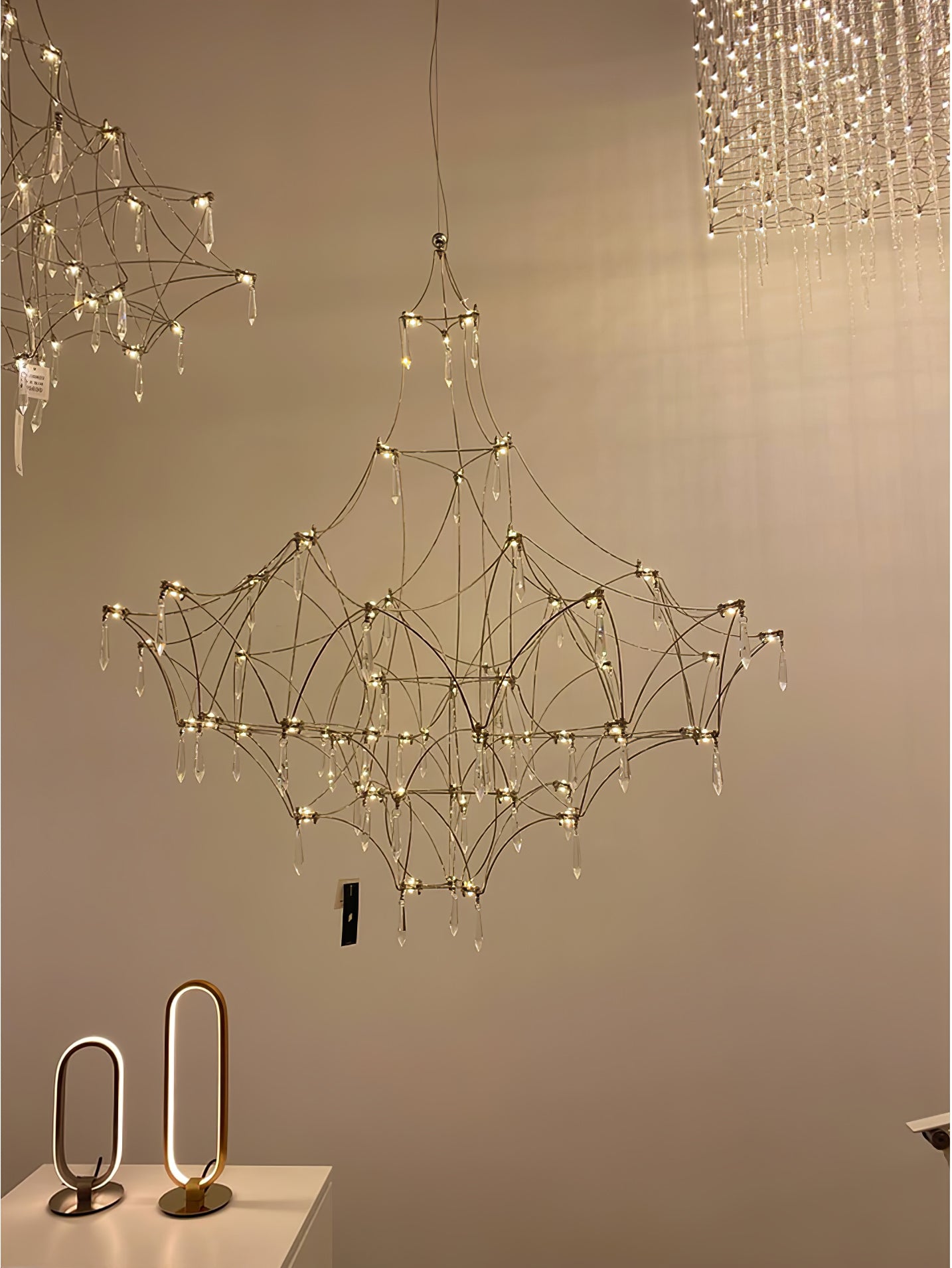 Mira Modern Crystal Flush Mount Ceiling Chandelier Luxury LED Starry Sky Light